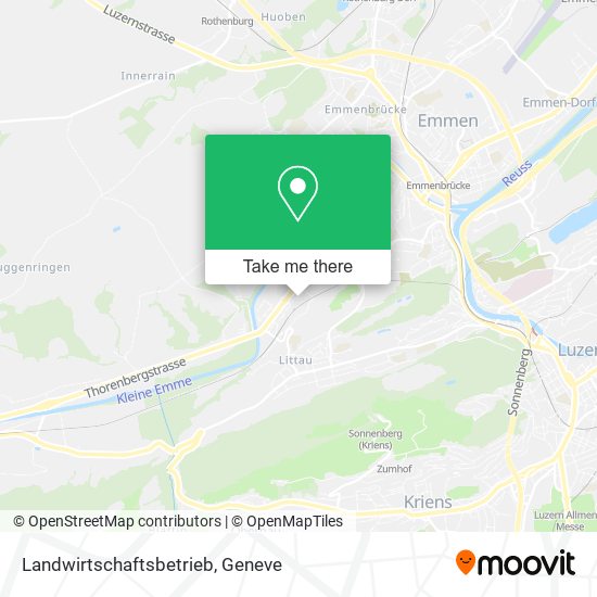 Landwirtschaftsbetrieb map