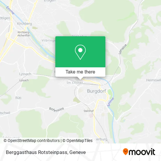 Berggasthaus Rotsteinpass map