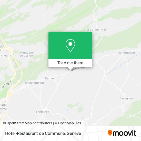 Hôtel-Restaurant de Commune map