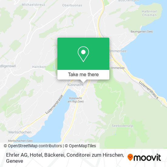 Ehrler AG, Hotel, Bäckerei, Conditorei zum Hirschen map