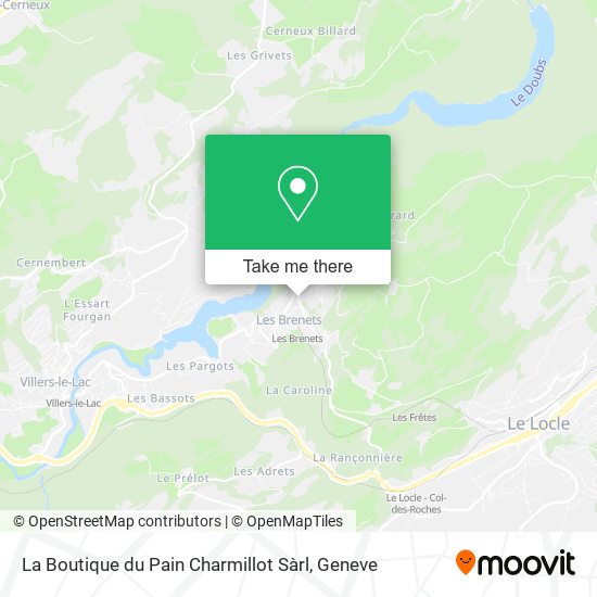 La Boutique du Pain Charmillot Sàrl map