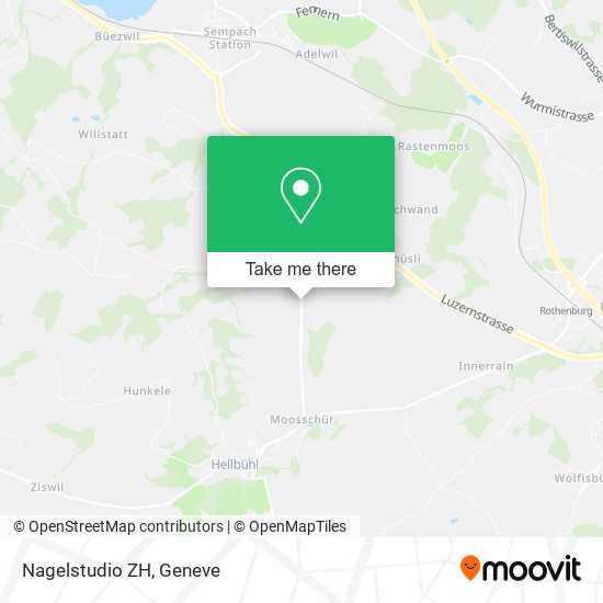 Nagelstudio ZH map