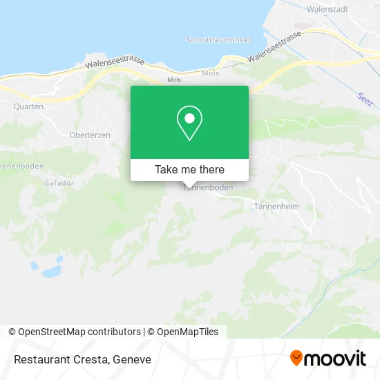 Restaurant Cresta map