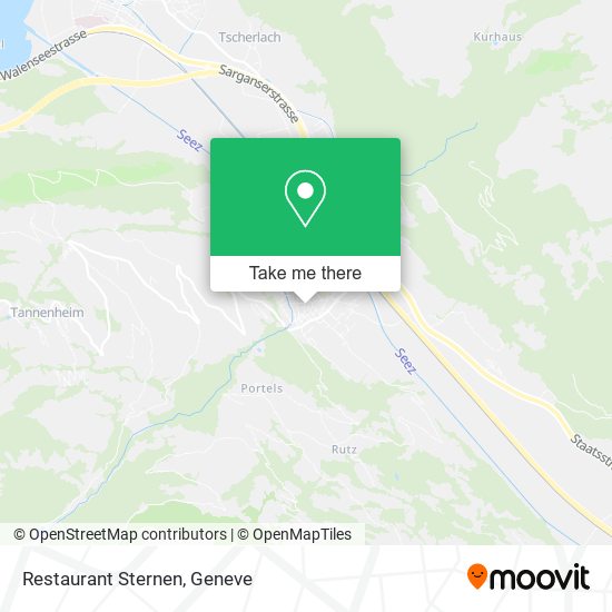 Restaurant Sternen map