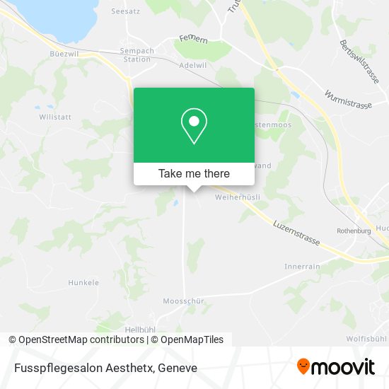 Fusspflegesalon Aesthetx map
