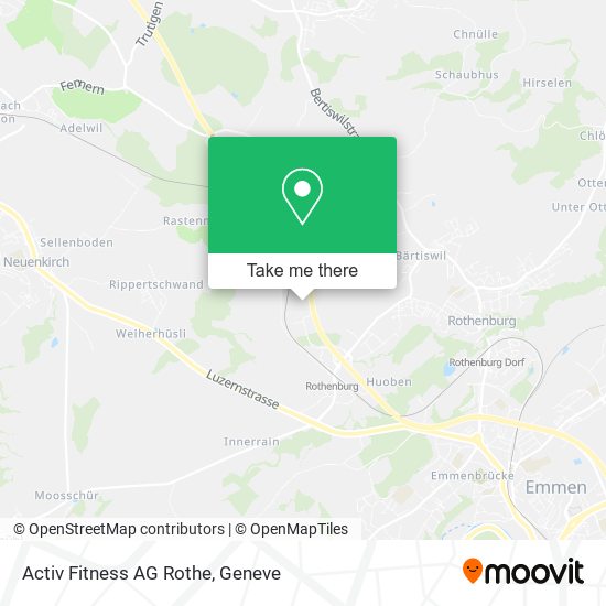 Activ Fitness AG Rothe map