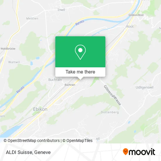 ALDI Suisse map