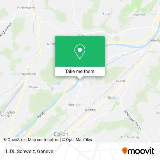 LIDL Schweiz map