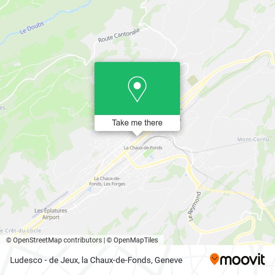 Ludesco - de Jeux, la Chaux-de-Fonds map