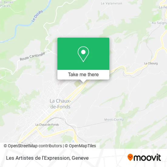 Les Artistes de l'Expression map