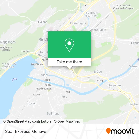 Spar Express map