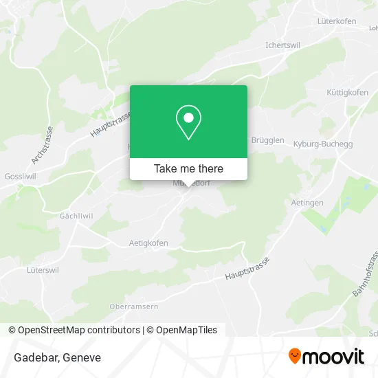 Gadebar map