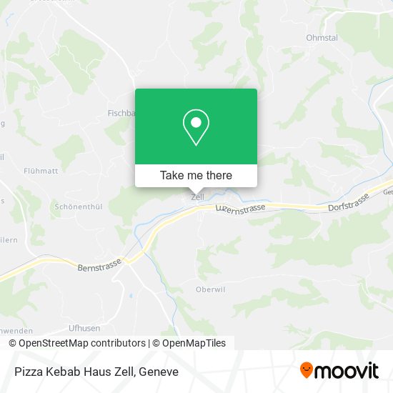 Pizza Kebab Haus Zell map