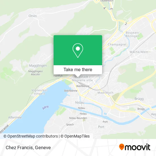 Chez Francis map