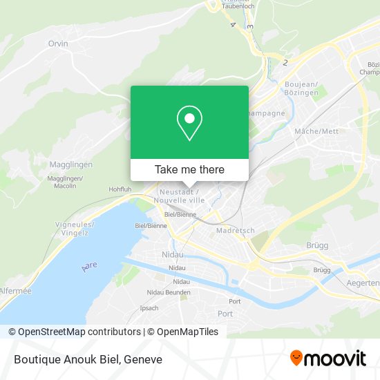 Boutique Anouk Biel map