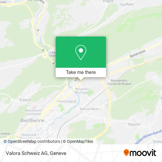 Valora Schweiz AG map
