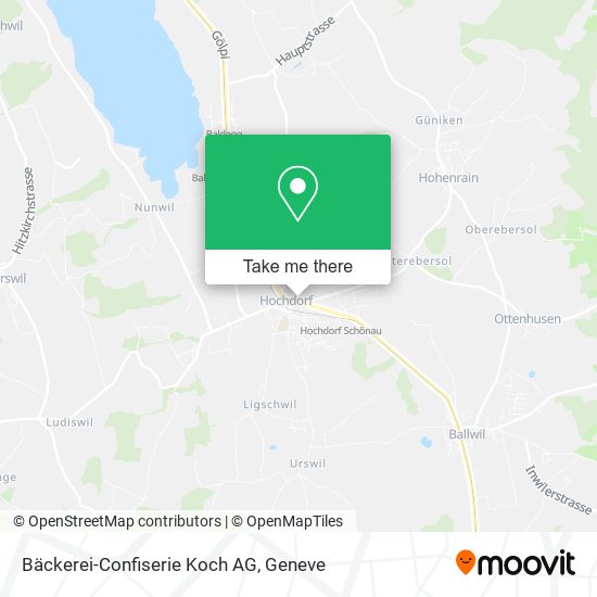 Bäckerei-Confiserie Koch AG map