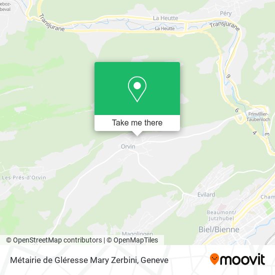 Métairie de Gléresse Mary Zerbini map