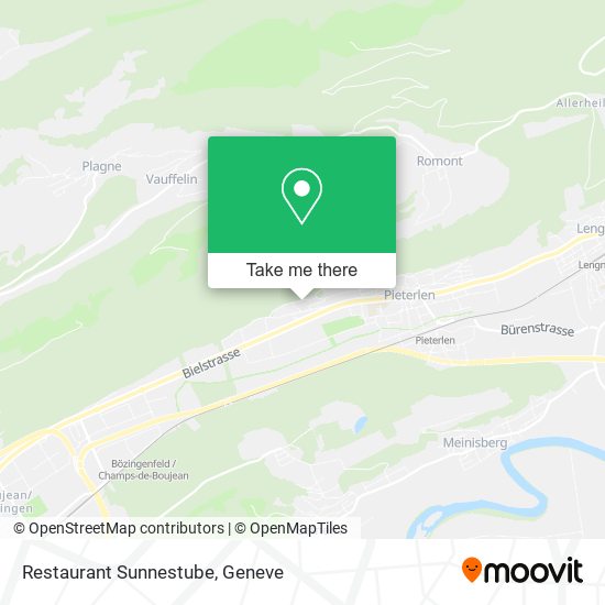 Restaurant Sunnestube map