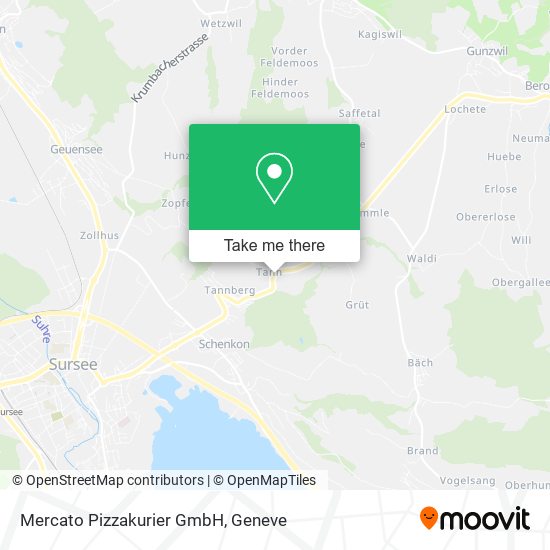 Mercato Pizzakurier GmbH map