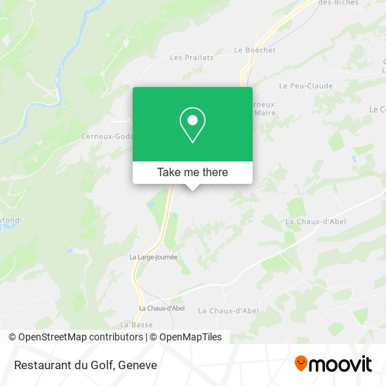 Restaurant du Golf map