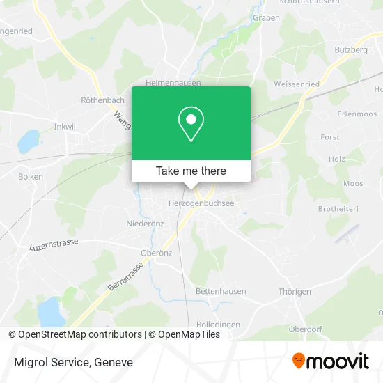 Migrol Service map