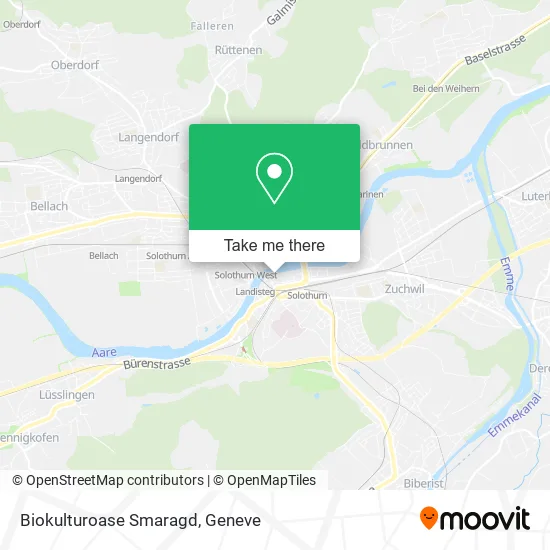 Biokulturoase Smaragd map