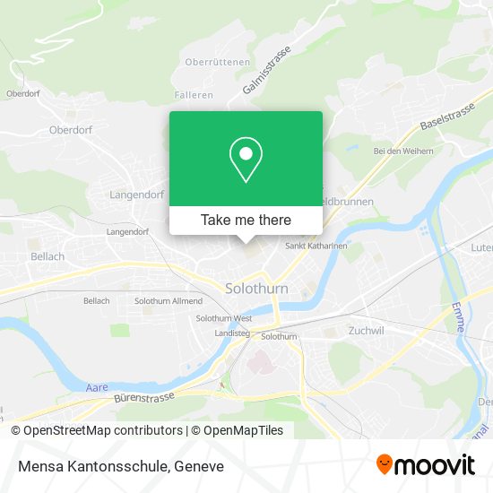 Mensa Kantonsschule map
