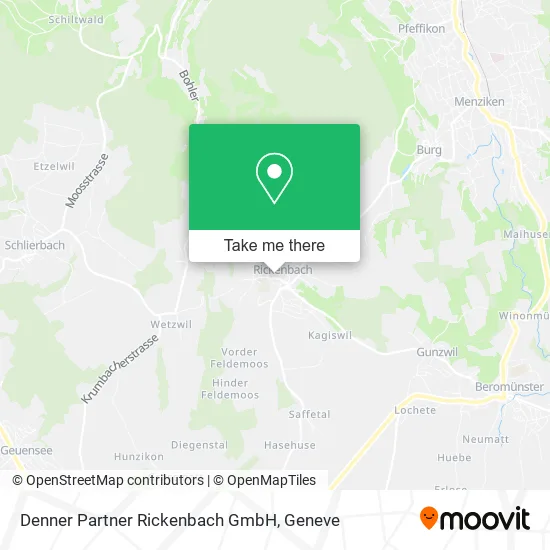 Denner Partner Rickenbach GmbH map
