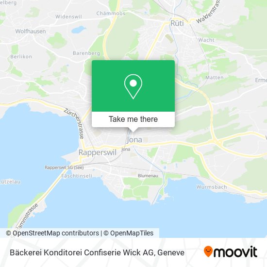 Bäckerei Konditorei Confiserie Wick AG map