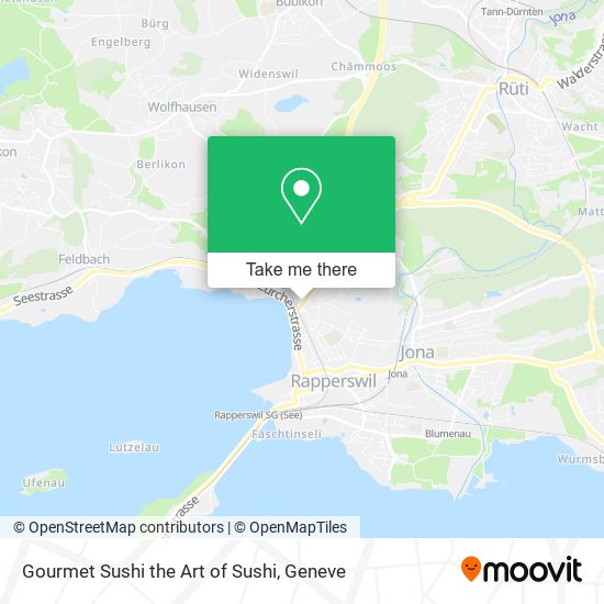Gourmet Sushi the Art of Sushi map