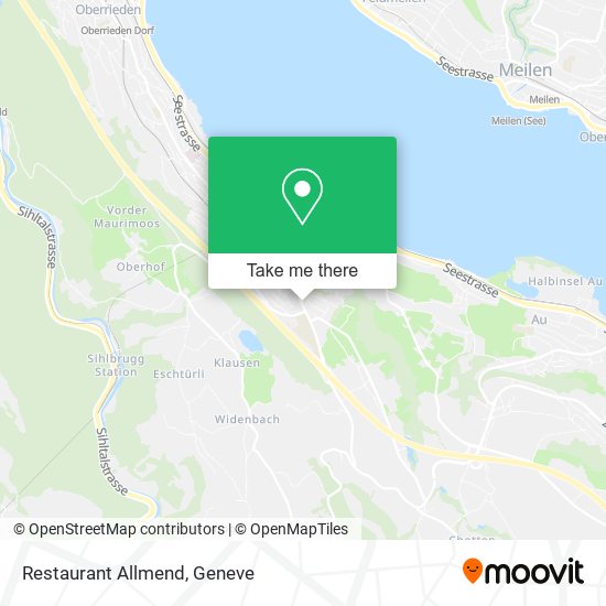 Restaurant Allmend map