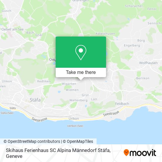 Skihaus Ferienhaus SC Alpina Männedorf Stäfa map