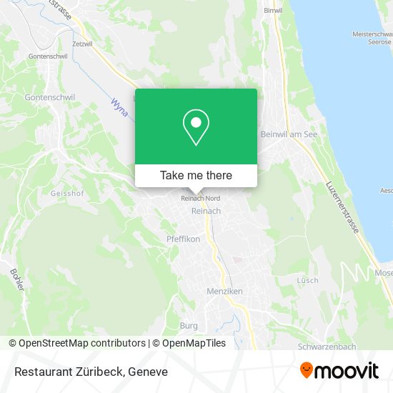 Restaurant Züribeck map
