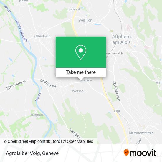 Agrola bei Volg map