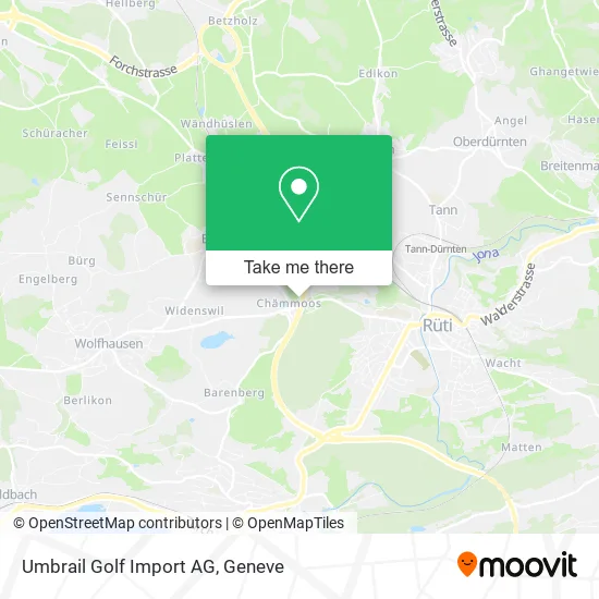 Umbrail Golf Import AG map