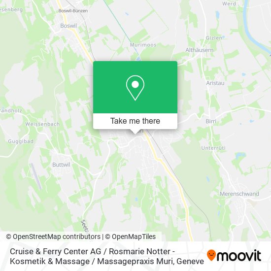 Cruise & Ferry Center AG / Rosmarie Notter - Kosmetik & Massage / Massagepraxis Muri map