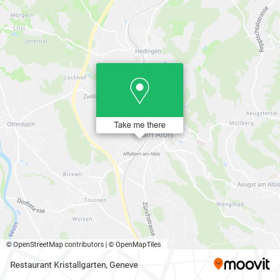 Restaurant Kristallgarten map