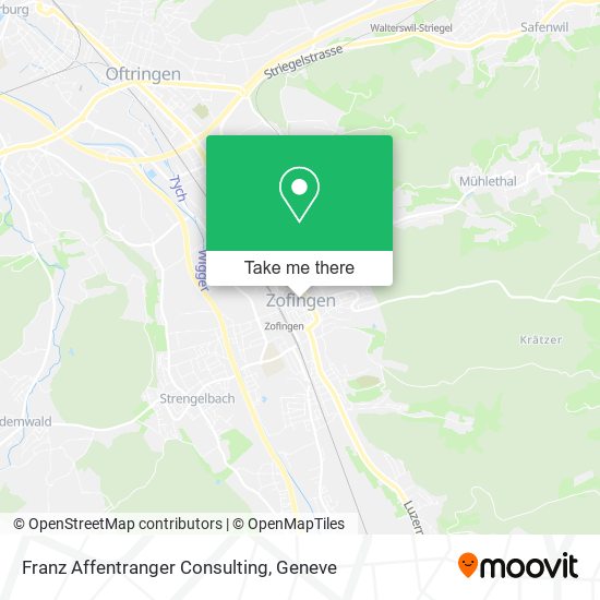 Franz Affentranger Consulting map