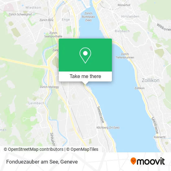 Fonduezauber am See map