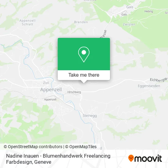 Nadine Inauen - Blumenhandwerk Freelancing Farbdesign map