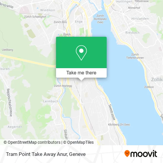 Tram Point Take Away Anur map