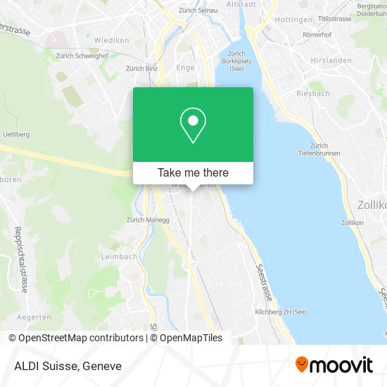 ALDI Suisse map