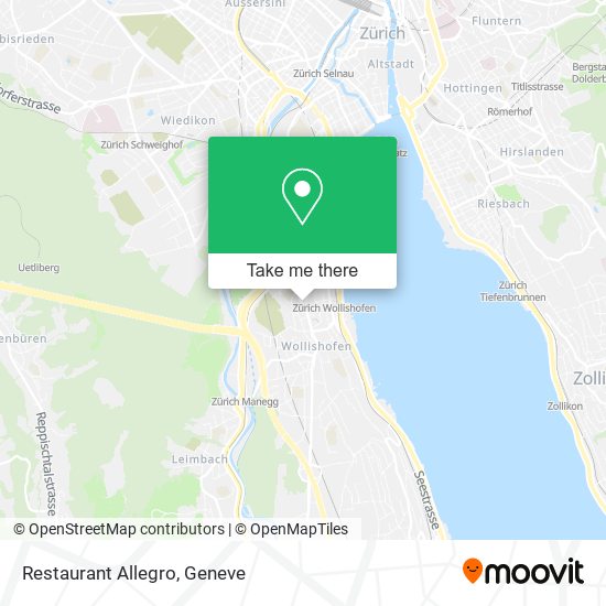Restaurant Allegro map