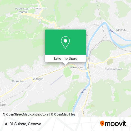 ALDI Suisse map