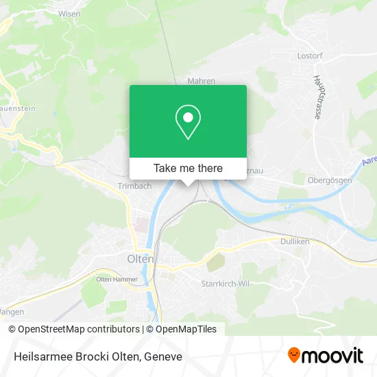 Heilsarmee Brocki Olten map