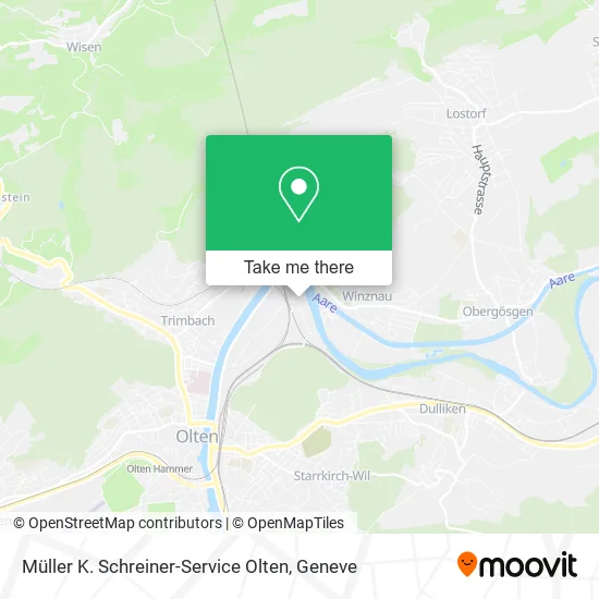 Müller K. Schreiner-Service Olten map