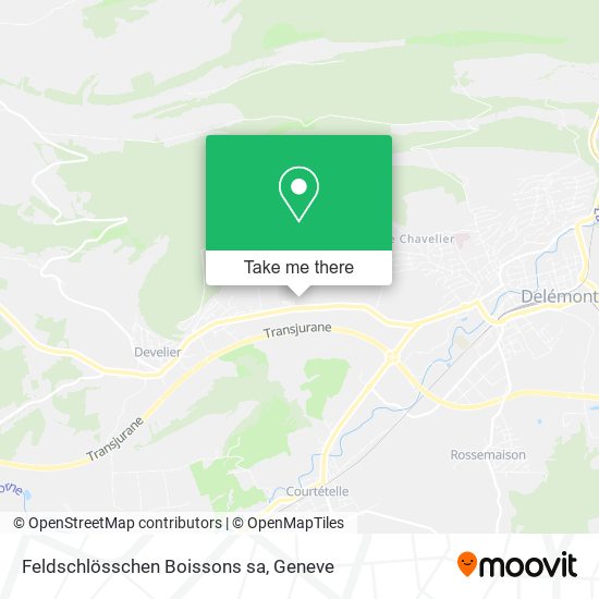 Feldschlösschen Boissons sa map