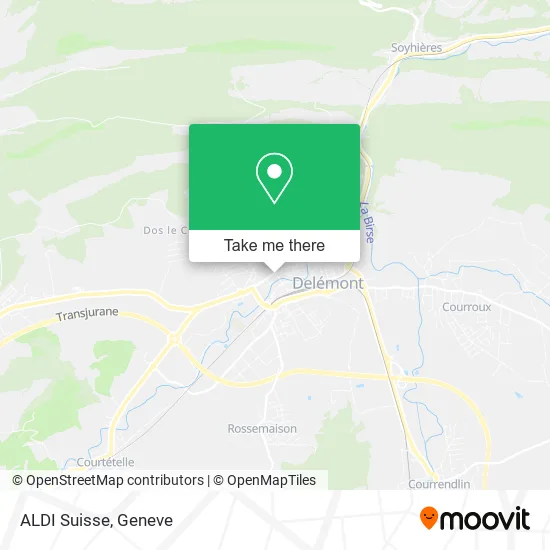 ALDI Suisse map
