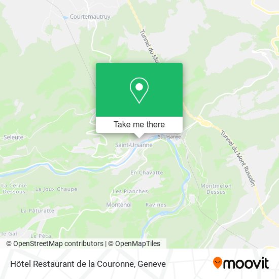 Hôtel Restaurant de la Couronne map